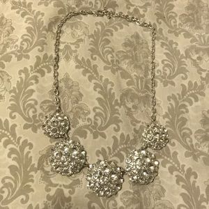 Silver statement necklace
